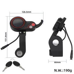 Accélérateur électrique TF-100 à 6 broches avec écran LCD, interrupteur, compteur de vitesse, tableau de bord, batterie au lithium, frein à disque KUGOO M4 - Product Image 3