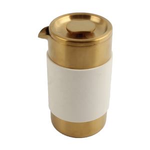 Cafetière à piston en acier inoxydable à double paroi, capacité de 350 ml, poignée en silicone résistante à la chaleur, portable pour les voyages - Product Image 2