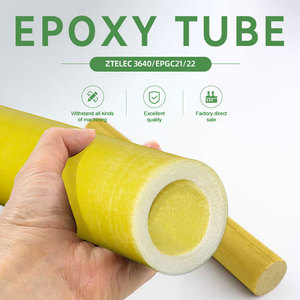 Elektrik ekipmanlarında yalıtım yapısal parçaları için Alkali içermeyen % cam elyaf kumaş lamine epoksi tüp (fr4 G11) - Product Image 5