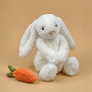 Peluche Jellycat Style Shy Bunny, Lapin Bonnie <span class=keywords><strong>c</strong></span>âlinant une carotte, Jouet <span class=keywords><strong>doux</strong></span> et réconfortant pour enfants et adultes, Vente en gros - Product Image 3