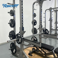 Plataforma Premium para Sentadillas con Soporte para Pesas de 195 kg, Juego de Jaula de Potencia para Estudio de Fitness