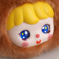 Sac de rangement pour écouteurs en vinyle en forme de tête d'animal Kawaii en gros, porte-clés pour sac à dos d'enfant, accessoires en coton PP