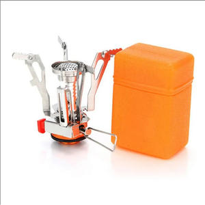 Réchaud à gaz portable Orange Box Mini avec allumage électrique en acier inoxydable pour camping en plein air, pique-nique, barbecue - Product Image 3