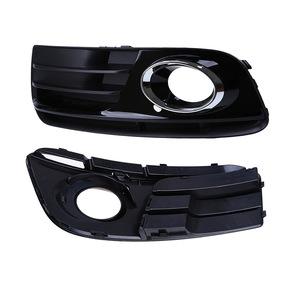 Fog Light Bezel For Audi Q5 2013-2016 Front Bumper Lower Grille Glossy Black <b>ABS</b> Left Right 8R0807681M - Product Image 3