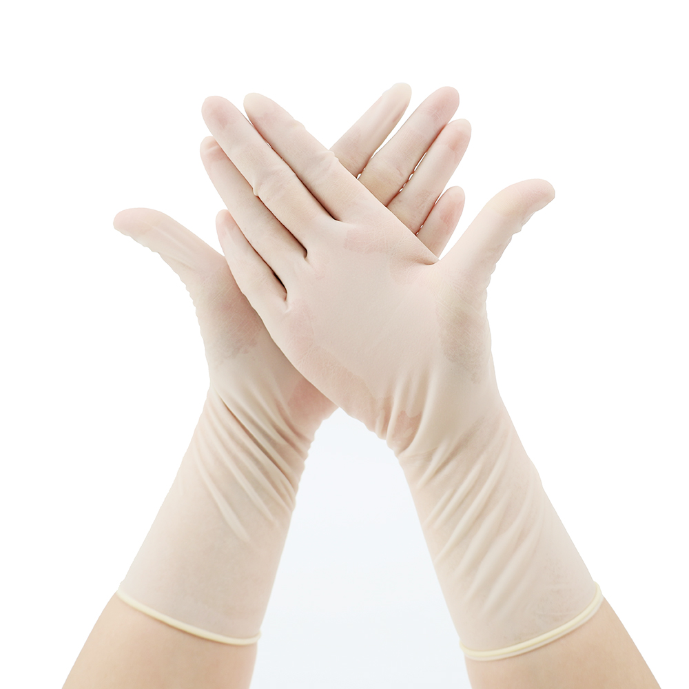 High Quality Medical Non-Sterile Disposable Latex Gloves Powder Free disposable gloves latex