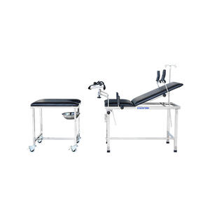 CE-gecertificeerde mechanische stalen antieke bevallingsbank, operatietafel, gynaecologische stoel, prijs - Product Image 3