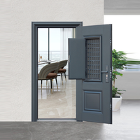 Porte d'entrée de sécurité moderne pour villa, finition OEM, antivol, porte d'entrée intérieure pour appartement résidentiel, personnalisable