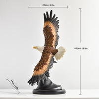 Neue amerikanische Unabhängigkeit stag Simulation Big Eagle Resin Ornament Home Office Dekoration Handwerk