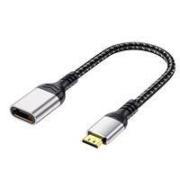 Câble Mini HDMI vers HDMI 4K Convertisseur d'adaptateur d'extension mâle vers femelle 2.0V 0.2M
