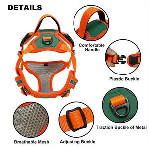 Muestra gratuita: Chaleco táctico reflectante de alta resistencia para perros, de varios tamaños, para entrenamiento, venta al por mayor. - Product Image 3