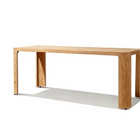 Hochwertiges Teak-Luxus-Gartenmöbelset im nordischen Stil, wetterfest, für Hotel, Villa, Restaurant und Garten.