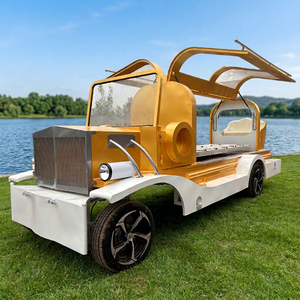 Prix d'usine – Chariot funéraire électrique spécial / Chariot funéraire doré électrique ou à chevaux à vendre - Product Image 1