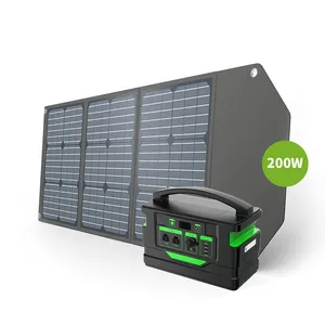 高转换长寿命200w可折叠太阳能电池板便携式电站