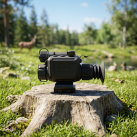 Lunette thermique infrarouge Compass 640x512 50Hz avec reconnaissance de cible par IA, sortie vidéo WiFi, zoom 1~4x, monoculaire de chasse nocturne balistique