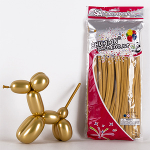 <span class=keywords><strong>Globos</strong></span> largos de látex de Metal cromado 260, modelo de <span class=keywords><strong>Globos</strong></span> largos para perros para decoración de fiesta de cumpleaños, Animal DIY con logotipo personalizado - Product Image 1