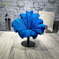 LEMON FURNITURE Chaise pivotante de luxe design italien en forme de fleur Chaise Pétale d'hôtel