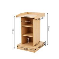 Nouvelle conception de mobilier scolaire : Table de conférence/pupitre classique en bois sur pied pour salles de classe, en vente