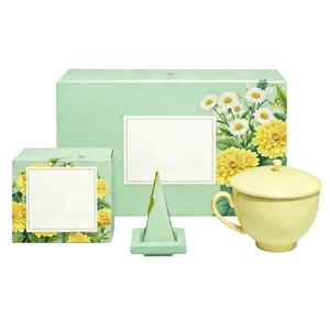 Boîte magnétique en papier rigide écologique personnalisée pour l'emballage de tasses à café en céramique, coffrets cadeaux - Product Image 1