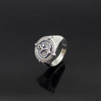 Nouvelle bague pour homme ancre en argent 925 sur mesure