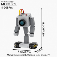 MOC1659 Série de jeux de télévision et de cinéma Ricks Butter Bot Modèle DIY Ensembles de blocs de construction éducatifs Jouets pour enfants