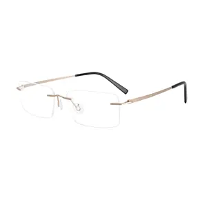 纯钛眼镜架无框眼镜光学镜架处方眼镜无框眼镜