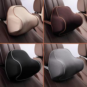 Almohada de soporte para el cuello y la espalda de espuma viscoelástica para reposacabezas de coche, producto para el cuidado de la columna cervical para asiento de coche - Product Image 1