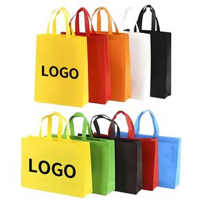 Custom Wholesale Blank Non Woven Tote <b>Reusable</b> Waterproof Shopping <b>Bags</b> for Grocery Daily Use and Retail - Product Image 4
