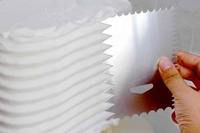 8pcs grattoir à gâteau en aluminium peigne de décoration design gâteau côté glaçage grattoir gâteau glaçage plus lisse bord ensemble