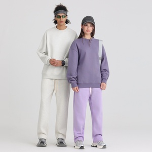 Sweat-shirt unisexe à col rond en molleton de coton lourd de style américain MAKITAPE, 510 g, motif cœur tendance, surdimensionné - Product Image 4
