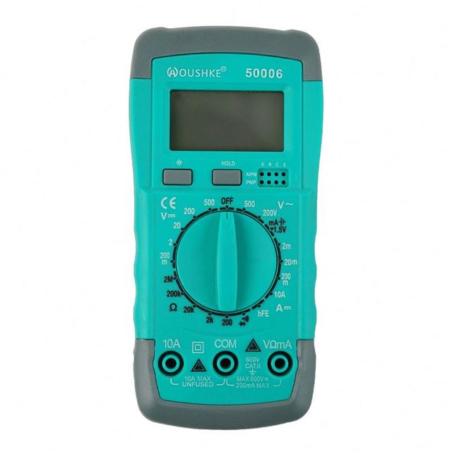 High Precision Digital Multimeter Tester Customized Auto Range for AC/DC Voltage Resistance ON/OFF Function Power Tool Accessory