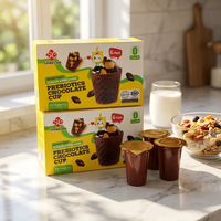 Gaufrettes en chocolat populaires pour enfants, cornets de chocolat en gros, coupes de chocolat croustillantes fourrées au chocolat