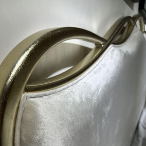 קרקס יוקרה בסגנון צרפתי המלך גודל מיטה מסגרת זהב נייר זהב מגולף המלכה מיטה שינה סטים רהיטים הורים - Product Image 2