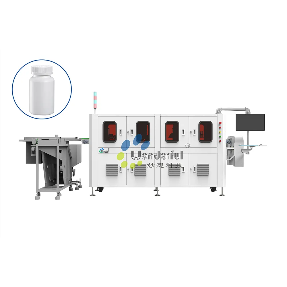 Industrial Quality Control Plastic Bottles Closures Bottle Closure Machine Light Inspection Equipment with High Speed