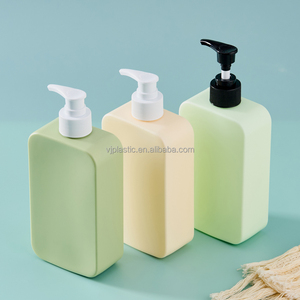 250ml 350ml 500ml hình chữ nhật chai dầu gội rỗng Lotion nhựa và gel tắm chai <span class=keywords><strong>PE</strong></span> chai bao bì cho điều hòa - Product Image 2