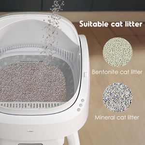 Lettiera per Gatti Autopulente Intelligente in Plastica, Modalità <span class=keywords><strong>Auto</strong></span>/Manuale, Grande Capacità, Ecologica, Controllo Odori, Senza App, Senza Problemi - Product Image 2