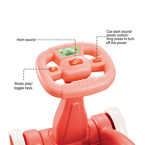 Juego de andador mecedora para bebé, 3 en 1, música ligera multifuncional, aparejos propulsados a mano, coche, Cochecitos de bebé, aprende a caminar - Product Image 4