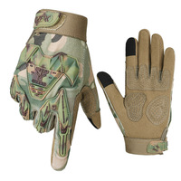 Gants tactiques en PVC microfibre avec Logo personnalisé, gants d'entraînement en plein air, chasse, Camping, cyclisme, escalade