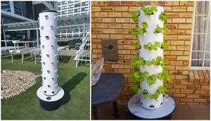 Aeroponic Garden Tower Hydroponic Greenhouse Indoor Plant Vertical Grow Tower System