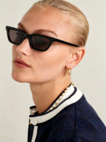 Lunettes de soleil carrées en acétate poli européen américain vintage surdimensionné pour hommes femmes CR39 UV400