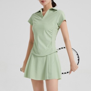 Set rok ukuran besar musim panas baru S-5XL rok Logo khusus dan Set atas Set wanita bersirkulasi elastis Nude - Product Image 3