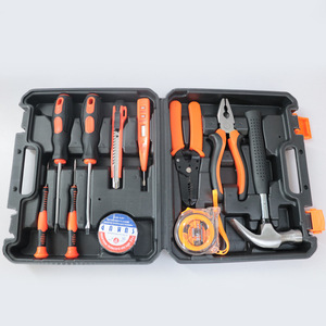 12 Piece Household Hand Tool Set Carbon Steel Metric Hard Case Tool Box For Home Repair - Product Image 2