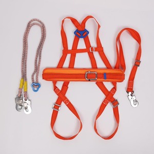 全身5点保護のオールラウンド安全帯、二重保険の落下防止電気工事士用安全ロープ - Product Image 2