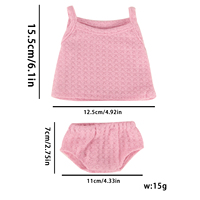 MSYO Nouveauté : Ensemble de vêtements pour poupée de 18 pouces, sous-vêtements et culottes en PVC, unisexe