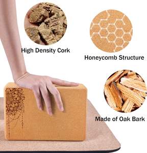 LEECORK Mattoncino Yoga in Sughero Riciclato Ecologico, Alta Densità, Antiscivolo, Perfetto per Fitness, Materiale di Alta Qualità, Basso MOQ - Product Image 3