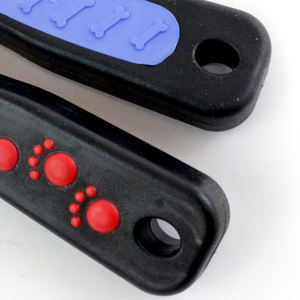 Stainless steel bristles and ergonomic plastic handle One-Sided 20*2.9cm G-Handle Comb for <b>Pet</b> Grooming Products - Product Image 5