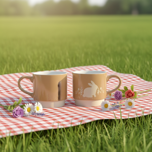 Hot Selling Cute Ceramic Porcelain Milk Mugs in New Bunny Design Reusable Dishwasher & Microwave Safe Gift <b>Box</b> Packaging - Product Image 4