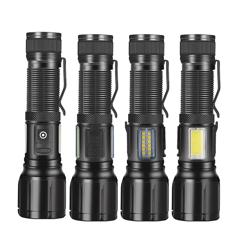 Waterproof Aluminium alloy Type-C rechargeable white laser flashlight powerful flashlight strong light