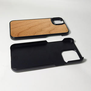Étui de téléphone en bois de haute qualité, matériau écologique, coque en PC avec plaque arrière en bois pour la série iPhone - Product Image 5