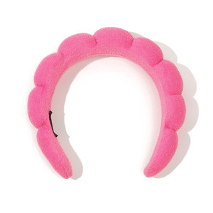 ربطة رأس إسفنجية سحابية أنيقة بلون سادة ، ربطة رأس نسائية للحمام ، ربطة رأس سبا للفتيات ، ربطة رأس ملونة لغسيل الوجه يوميًا - Product Image 4