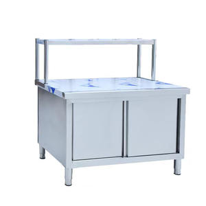 Table de cuisine Victory Kitchen modèle VCT, en acier inoxydable, avec armoire, pour boulangerie, hôtel, restaurant - Product Image 1